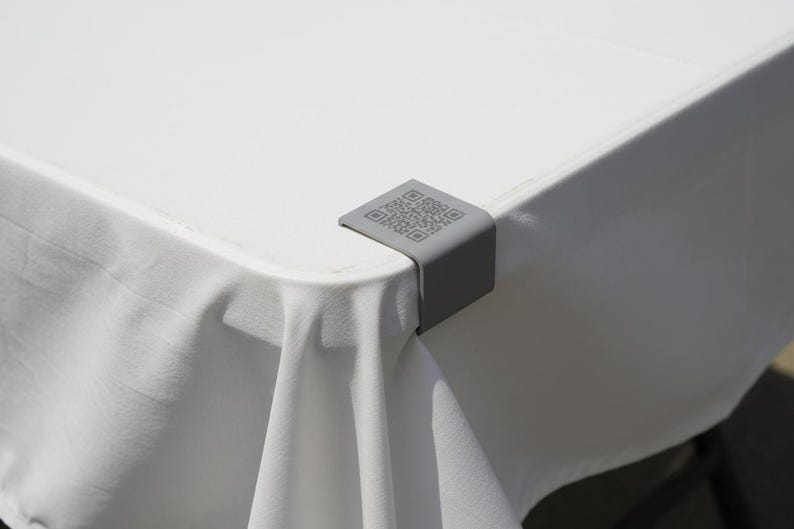 QR Code Table Clip for LIFETIME Tables | Vendor Display Clip | Business ...