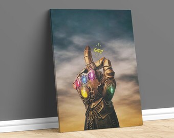 Thanos Glove, Thanos Glove Canvas, Thanos Glove Wall Art, Thanos Glove Poster,  Marvel Poster, Marvel Decor, İnfinity War,Wall Decor,Canvas