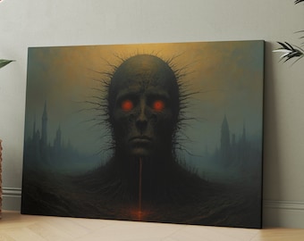 Surreal Painting Canvas, Surreal Paint Wall Decor, Surreal Canvas, Surreal Wall Decor,Surreal Painting Wall Art,Surreal Art Printed Canvas