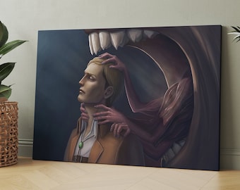 Anime Art Canvas, Anime Character Portrait Art, Anime Canvas, Anime Art, Wall Decor, Room Decor,Home Decoration, Framed Canvas, Wall Decor