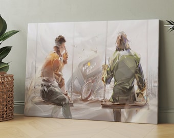 Disco Elysium Art, Disco Elysium Canvas, Disco Elysium Wall Art, Game Canvas, Gaming Decor, Home Decoration, Ready to Hang, Framed Canvas,