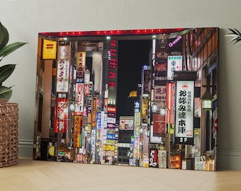 Tokyo Skyline, Tokyo Wall Art, Tokyo Painting, Tokyo Poster, Tokyo Photo, City Nightscape, Wall Art, Japan Cityscape, Print, Canvas Wall Art