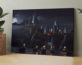 Wizarding School Canvas Poster, Movie Canvas, Fantasy Movie Canvas Wall Art, Wizarding School Printed Canvas, Wizarding School Wall Art