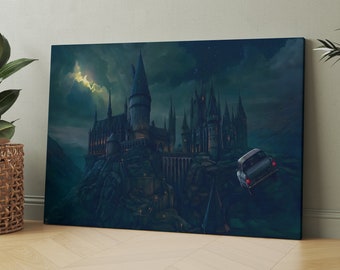 Wizarding School Canvas Poster, Movie Canvas, Fantasy Movie Canvas Wall Art, Wizarding School Printed Canvas, Wizarding School Wall Art