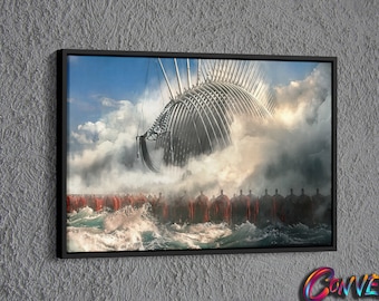 Attack on Titan Canvas, Attack on Titan Poster, Attack on Titan Art, Wall Decor Poster, Wall Decor Canvas, Black and White Frame Poster.