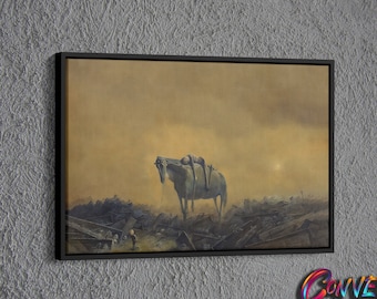 Dark Surreal Painting Canvas, Painting of Zdzislaw Beksinski Wall Decor, Surreal Painting Wall Art, Surreal Art Printed Canvas, Gothic Art