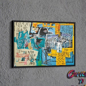 Jean-Michel Basquiat Bird Wall Art Print, The Strokes Album Cover, Jean Basquiat Canvas Print, Jean Michel Framed Canvas Art, Ready to Hang