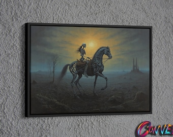 Surreal Painting Canvas, Surreal Paint Wall Decor, Surreal Canvas, Surreal Wall Decor,Surreal Painting Wall Art,Surreal Art Printed Canvas