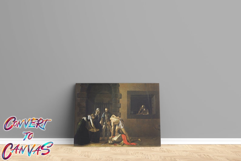 Caravaggio Beheading of St John the Baptist Canvas/poster Art ...