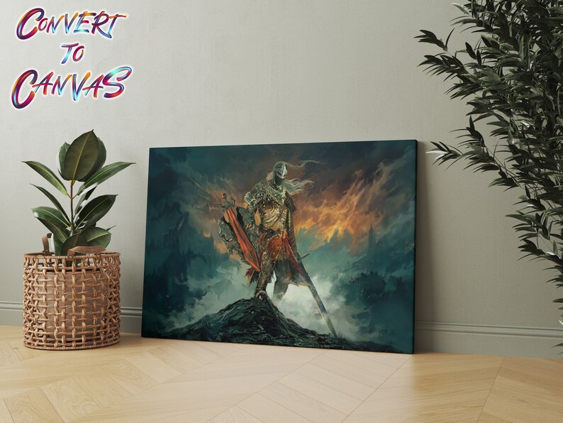 Elden Ring Art, Elden Ring the Tarnished Canvas, Elden Ring Wall Decor