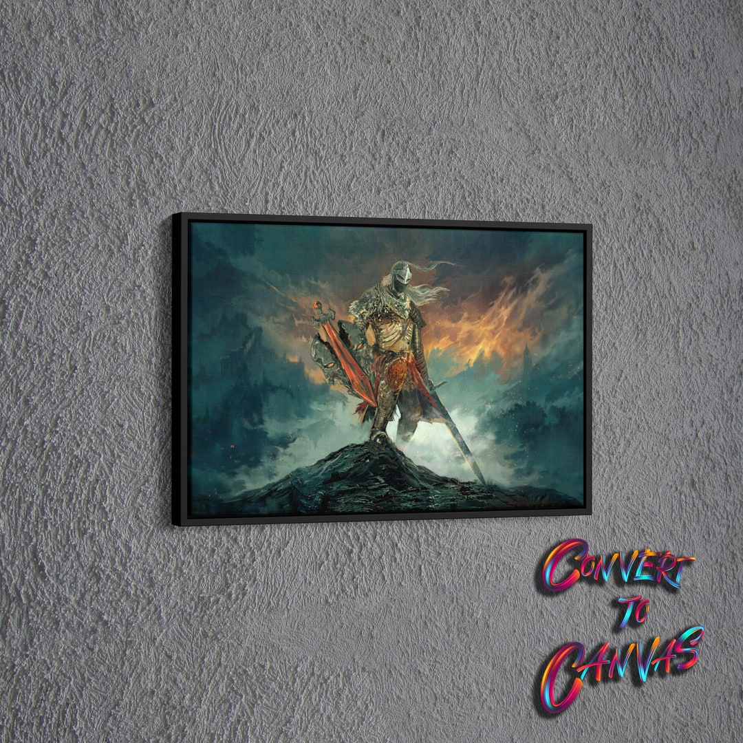 Elden Ring Art, Elden Ring the Tarnished Canvas, Elden Ring Wall Decor