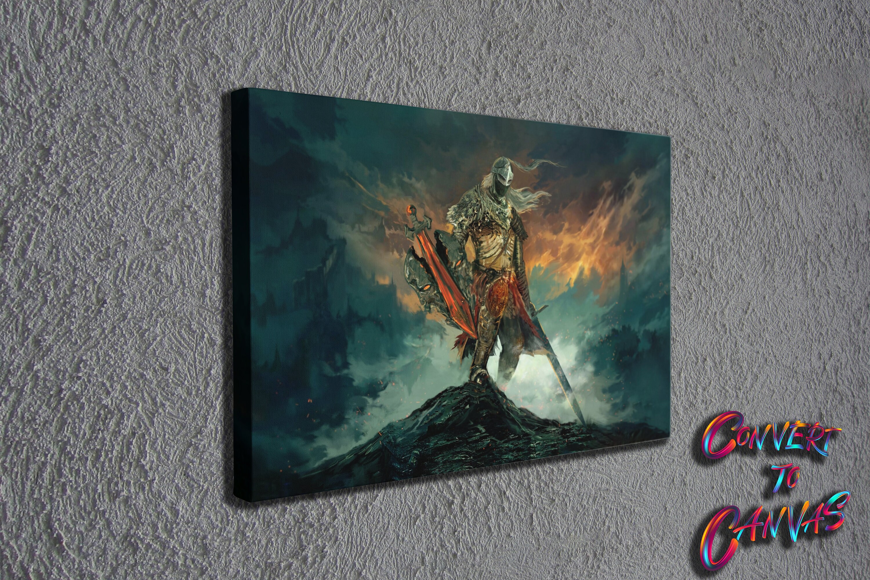 Elden Ring Art, Elden Ring the Tarnished Canvas, Elden Ring Wall Decor ...