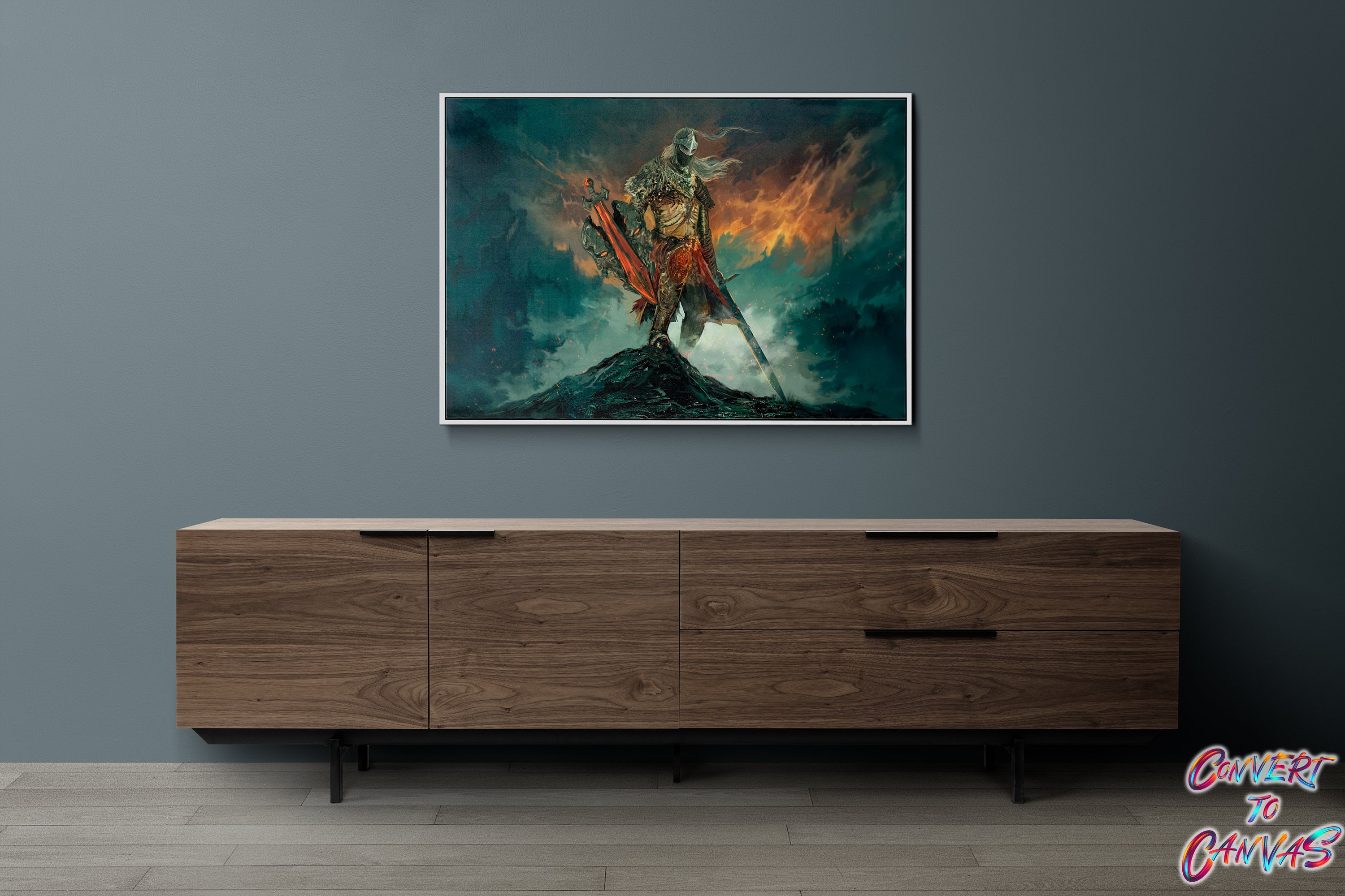 Elden Ring Art, Elden Ring the Tarnished Canvas, Elden Ring Wall Decor