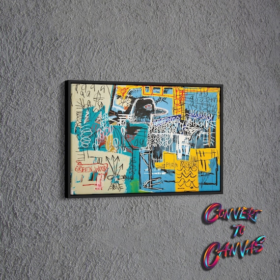 Jean-michel Basquiat Bird Wall Art Print, the Strokes Album