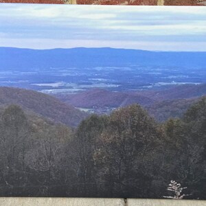 Skyline Drive Blue Original Photo Beautiful Skyline Drive Green Trees Mountains Blue views Scenic outdoors