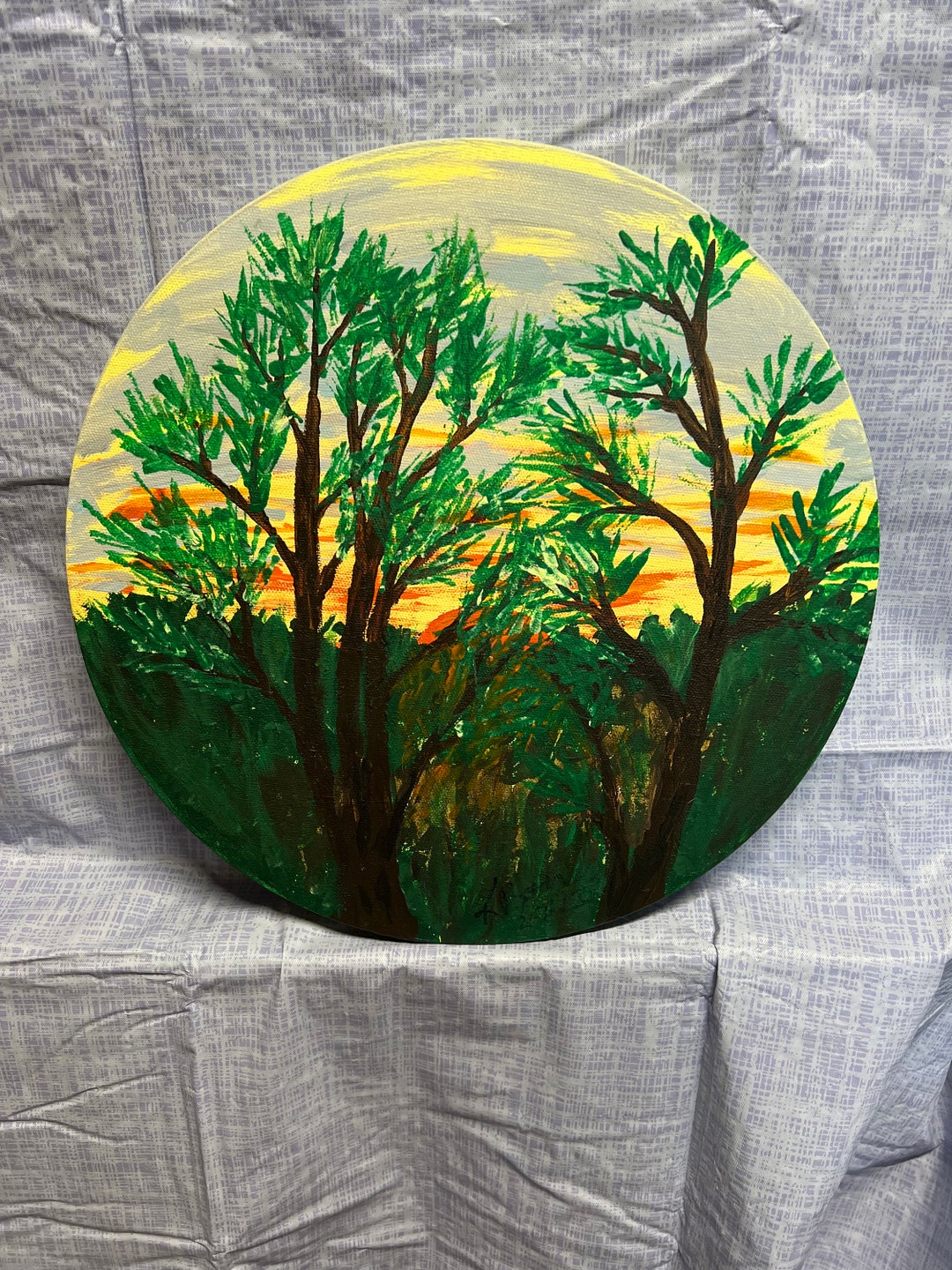 Sunset Through the Trees - Etsy