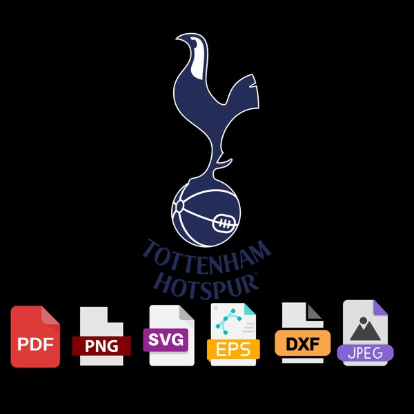 Tottenham Hotspur FC l Tottenham Svg l Tottenham  vector l Tottenham  Svg Layered Item, Digital Vector Cut File, Svg, Png, Pdf, Eps, Files