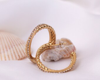 GOLD Earrings, SMALL HOOP Earrings, Everyday Earrings, Gold Plated Hoop Earrings For Women’s Formal Use, Trendy Earring