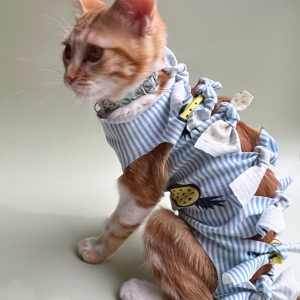 Pet recovery Suit, Breathable Cat/Dog surgery, Rehabilitation, Weaning Shirts Pet Clothes