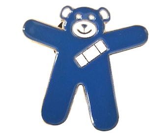 Blue Teddy Bear Child Sexual Abuse Awareness Lapel Pin