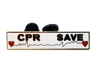 CPR Save Citation Bar Medal Award Lapel Pin