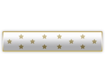 White Medal of Honor MOH Citation Bar Lapel Pin