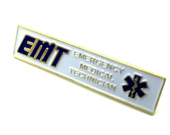 EMT Emergency Medical Technician Citation Bar Lapel Pin