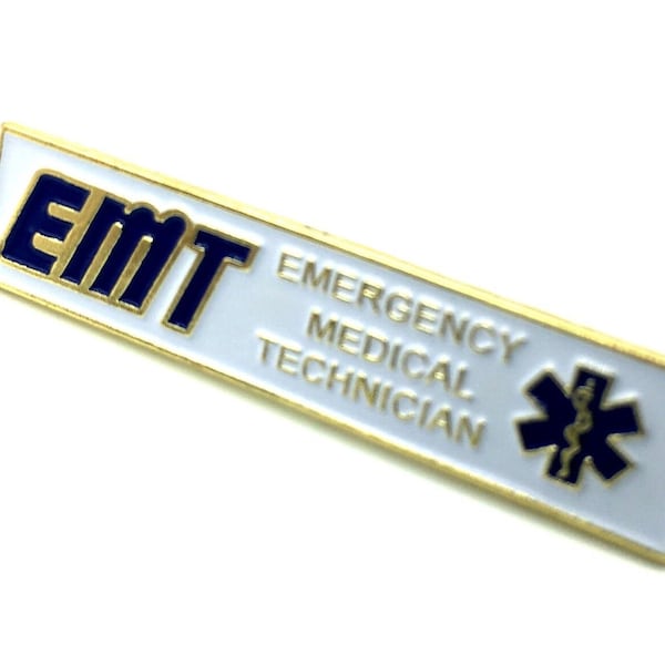 EMT Emergency Medical Technician Citation Bar Lapel Pin