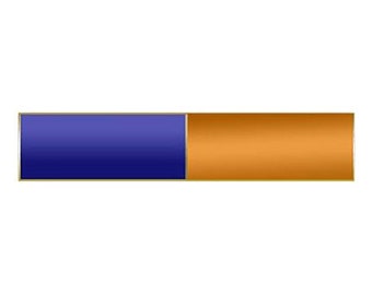 Blue and Mustard Citation Bar Lapel Pin