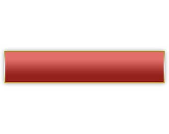 Solid Red Citation Bar Lapel Pin