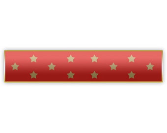 Red Medal of Honor MOH Citation Bar Lapel Pin