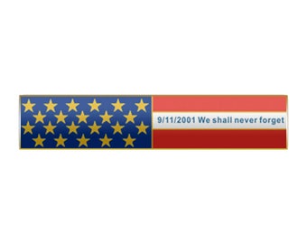 USA - 9-11 American Flag Bar Citation Pin