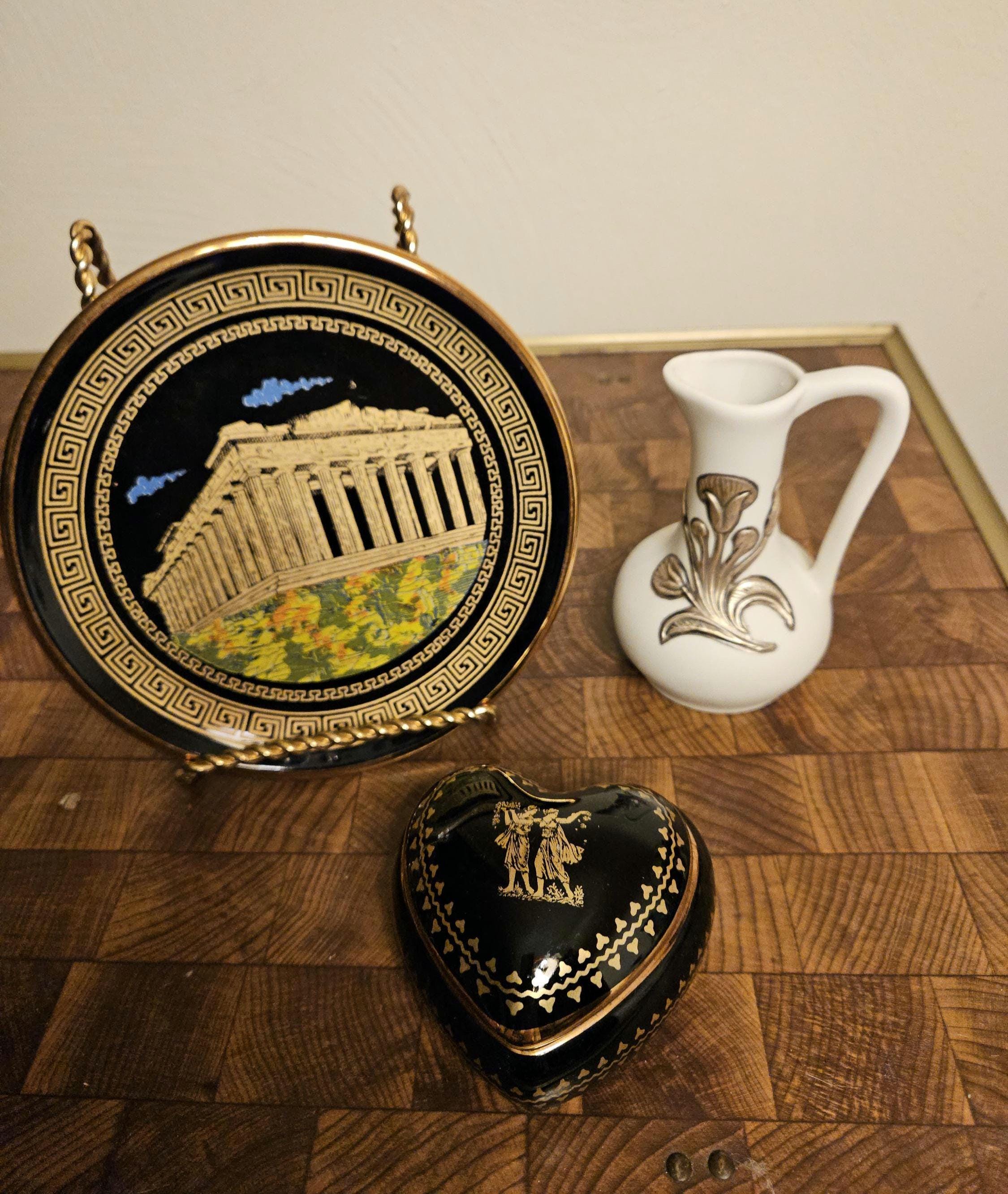 ギリシャ食器セット 24kGOLD柄