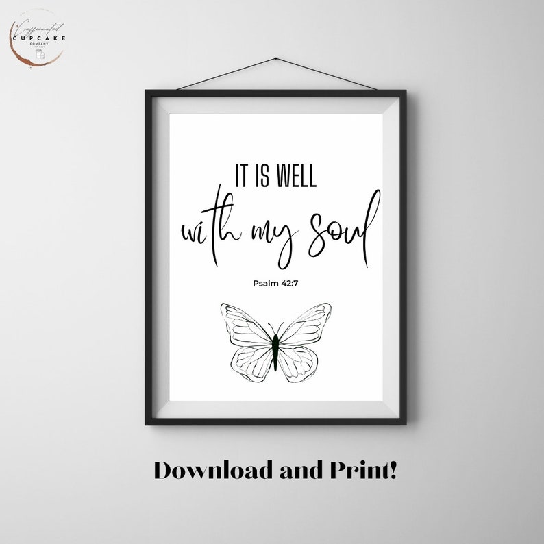 It is Well Wall Art &amp; Décor Printable Digital 3 Convenient Sizes It is ...