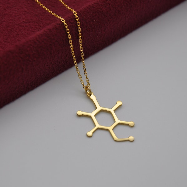 Sugar and Glucose Molecule Necklace, Candy Molecule Pendant, Science Gift, Mothers Day Jewelry, Sugar Addict Gift, Mothers Day Gift