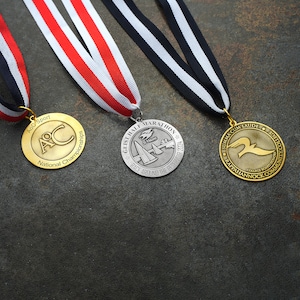 Tournament Medals With School Logo, Engraved Customizable Award Medals, Succesful Athlete Medal, Corparate Company Achievement Medals