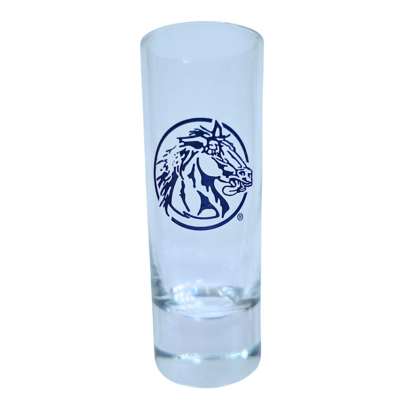 Vintage Crazy Horse Gentlemans Club Tall Shot Glass image 1