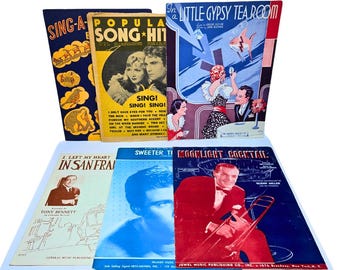 Vintage Sheet Music Musicals Soundtracks Classics Big Band