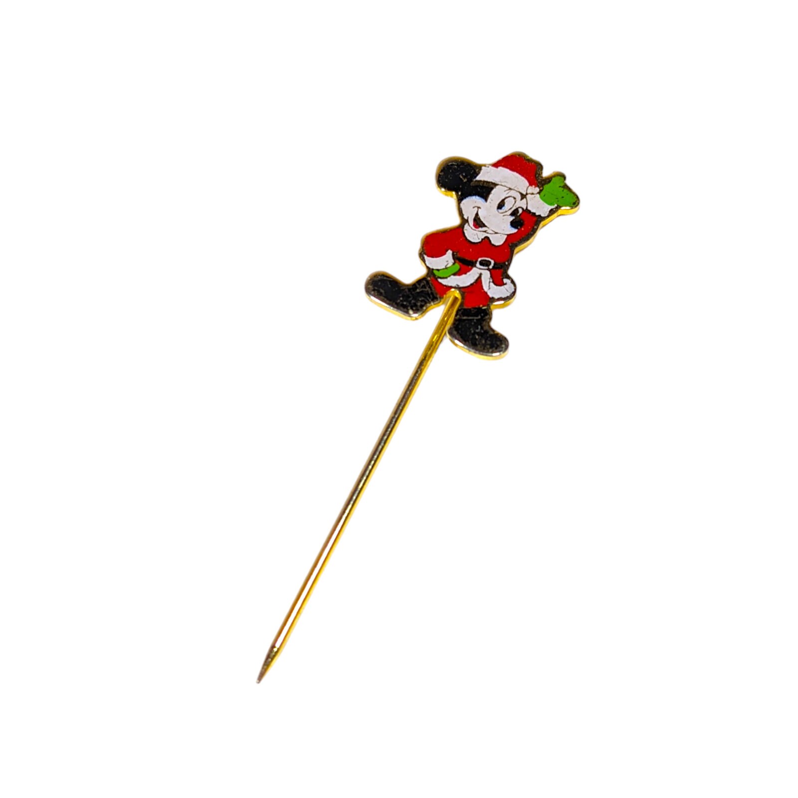 Vintage Mickey Mouse Christmas Stick Pin Walt Disney Productions Etsy