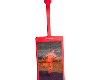 Etiqueta de equipaje lenticular de Ronald McDonald de McDonald's (rara)