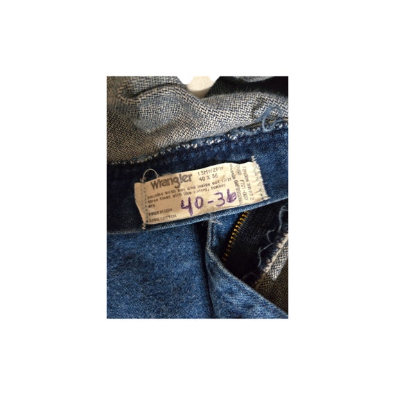 Wrangler Mens Jeans Size 40 x 36 Blue Denim - image 3