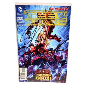 Teen Titans 14 DC 2011 NM- New 52 Signed Scott Lobdell DC Comics comic book
