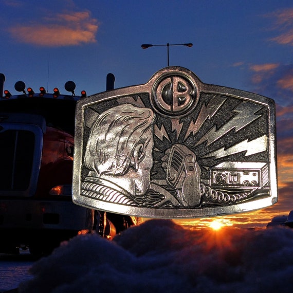 1976 The Great American Buckle Co CB Radio Belt B… - image 1