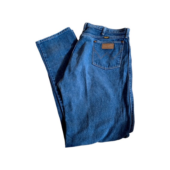 Wrangler Mens Jeans Size 40 x 36 Blue Denim - image 1