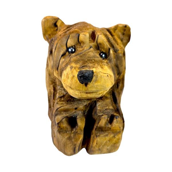 Hand Carved Chainsaw Art Bear Wooden Sculpture