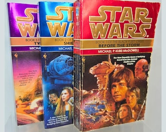 STAR WARS The Black Fleet Crisis Trilogy LOT 1st Michael P Kube-McDowell 1990s