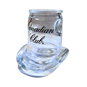 Vaso de whisky Canadian Club con forma de sombrero imagen 1