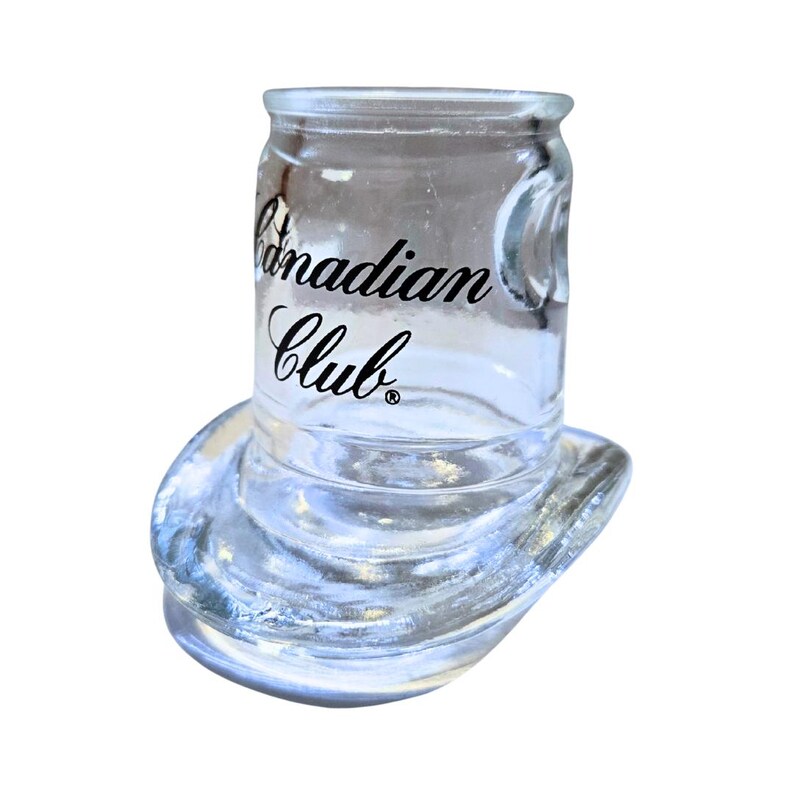 Vaso de whisky Canadian Club con forma de sombrero imagen 1
