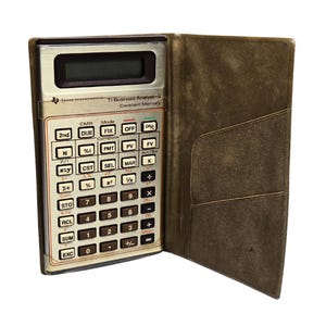 Vintage Taschenrechner von Texas Instruments TI Business ANAlytiker II-BAII, vintage, selten