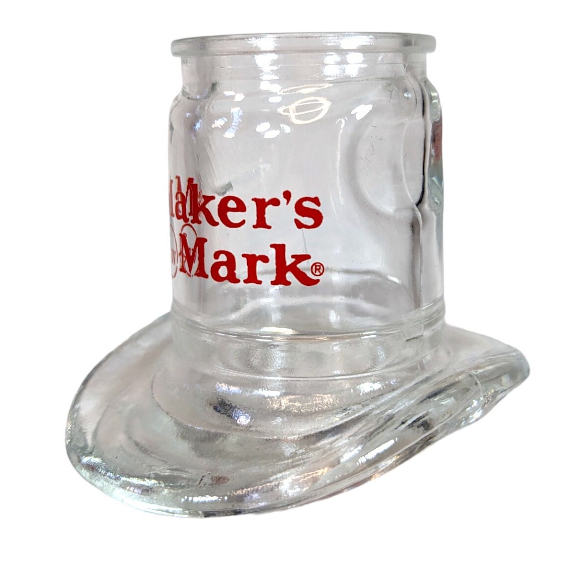 Makers Mark Bourbon Whiskey Cowboy Hat Shot Glass 1997 Vintage - Etsy